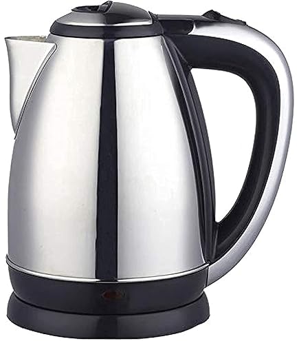 Flamngo FM3000 stainless steel electric kettle, 1.5 liters - silver