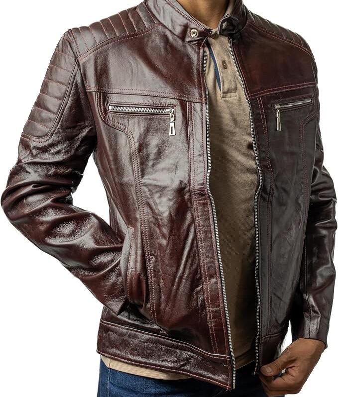 Genuine Leather Jacket For Men